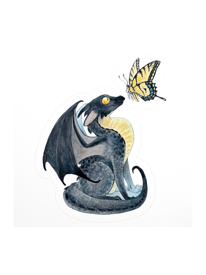 Dragon And Butterfly Sticker product image (1)