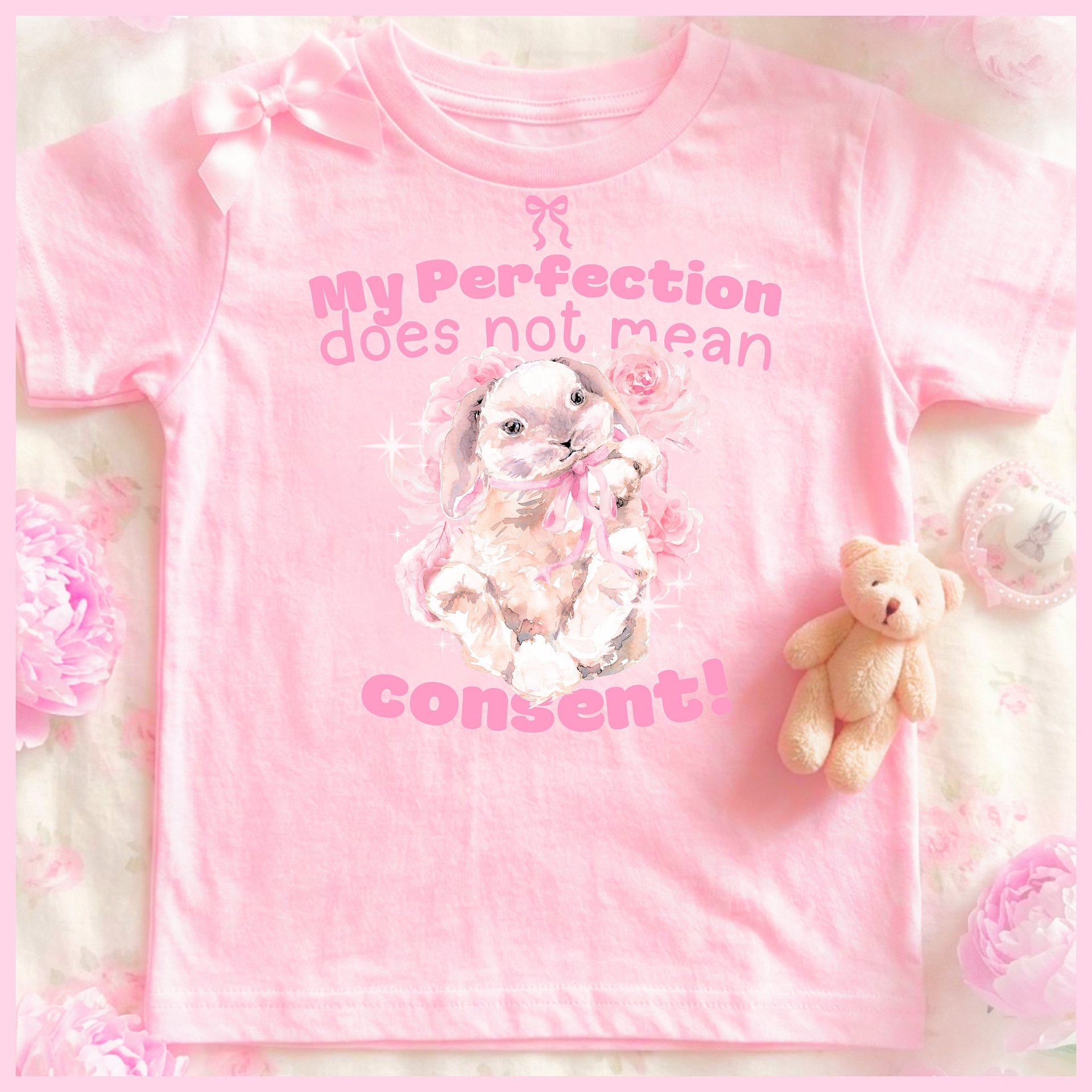 my perfection does not mean consent🩷Super Soft🪽Tee🩷 product image (1)