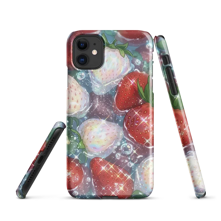 Sparkly Strawberry Splash iPhone Snap Case product image (1)