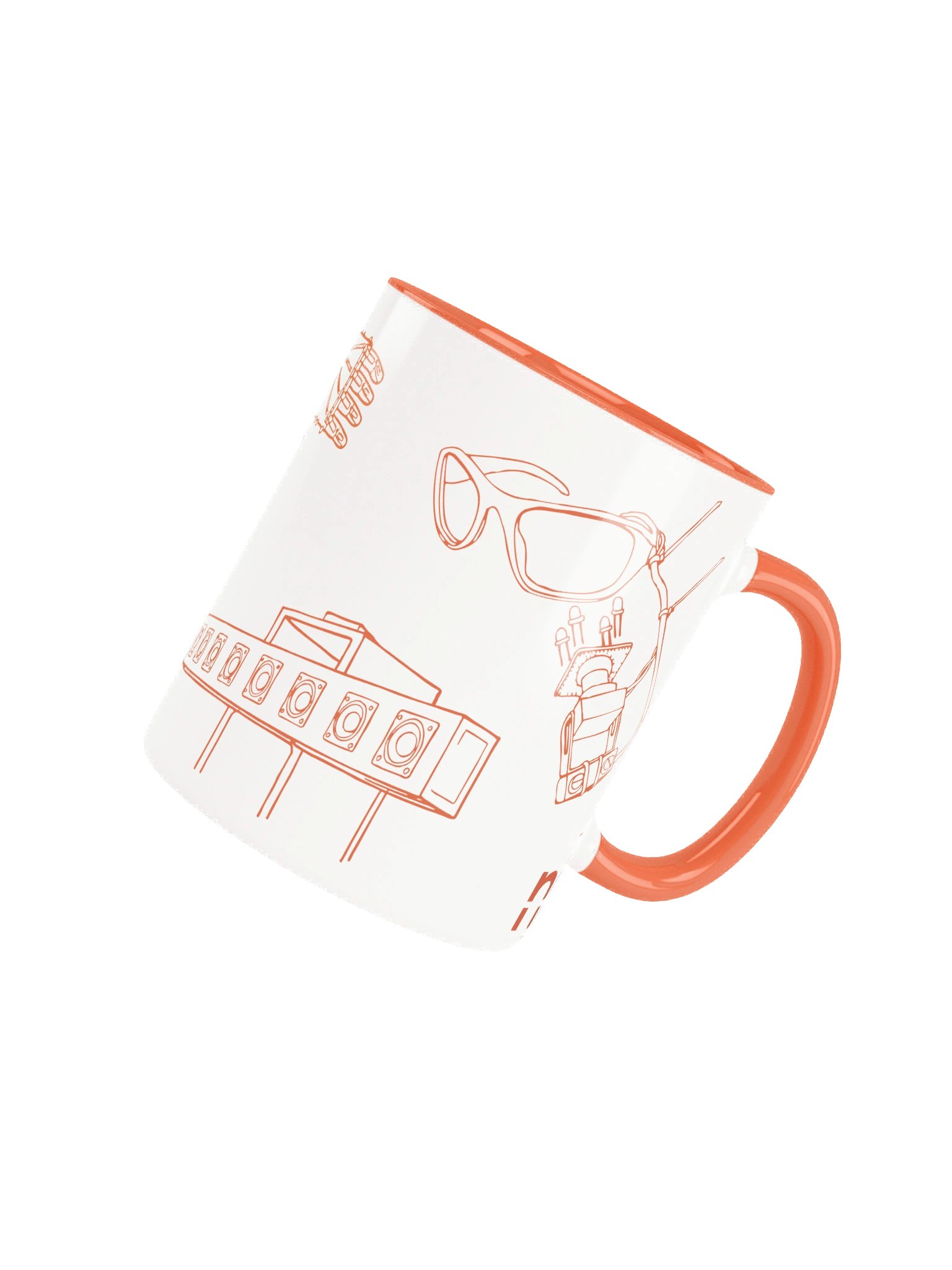 Not Impossible Tech Mug - Orange/White product image (4)