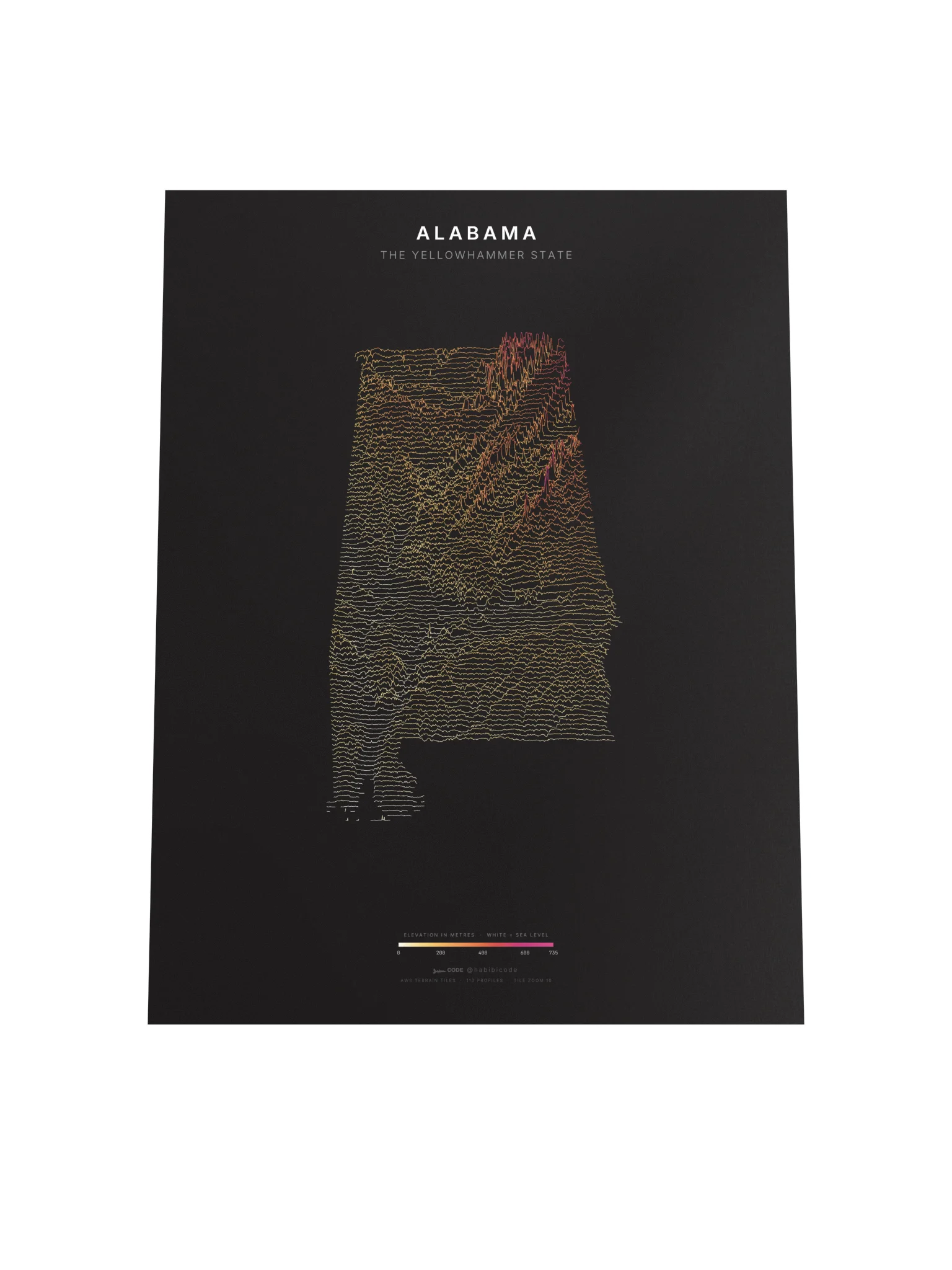 Ridgeline Poster - Alabama product image (4)