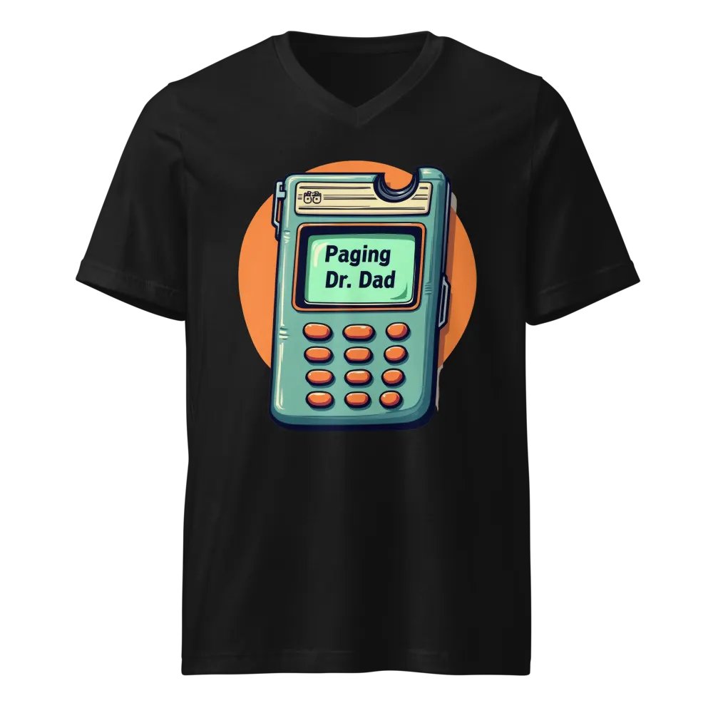 Dr. Dad Retro Pager V-Neck Tee product image (1)