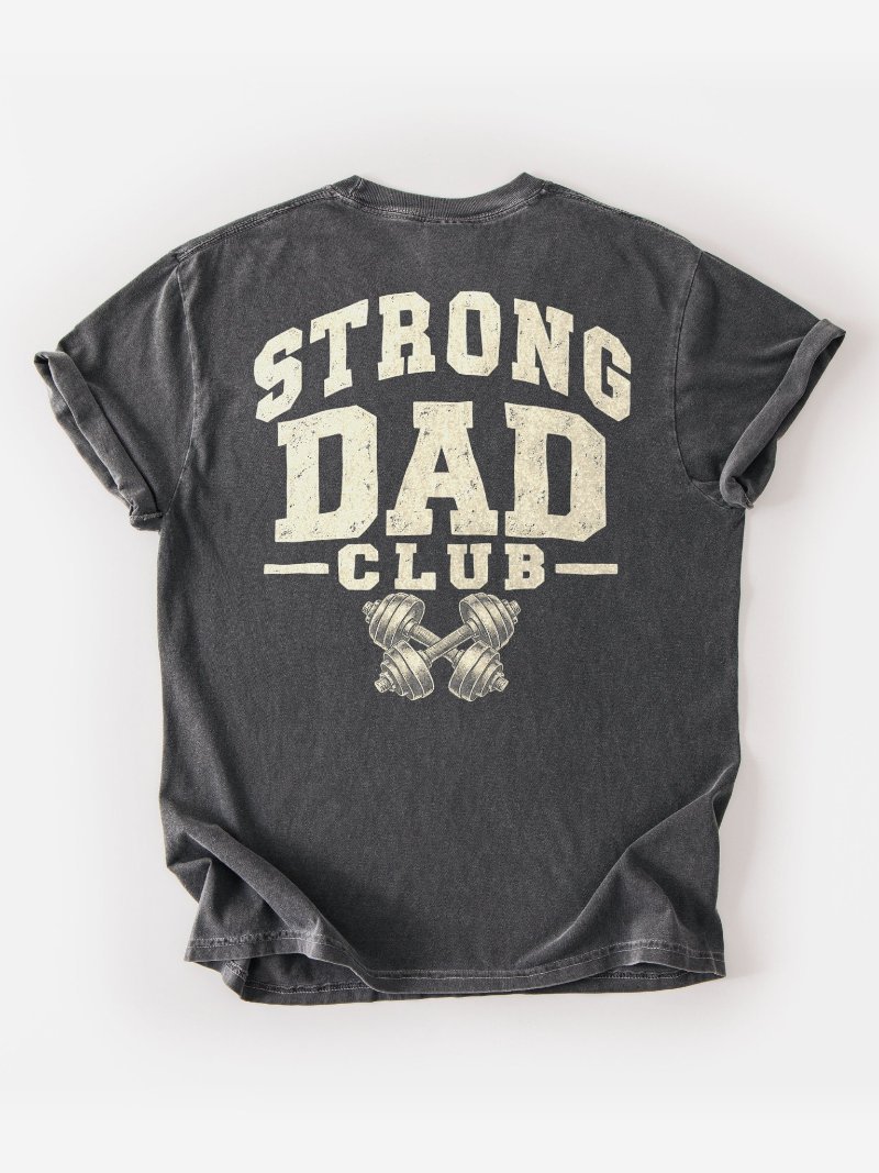 Strong Dad Club Oversized Gym Tee | Gym Shirt for Dad product image (1)