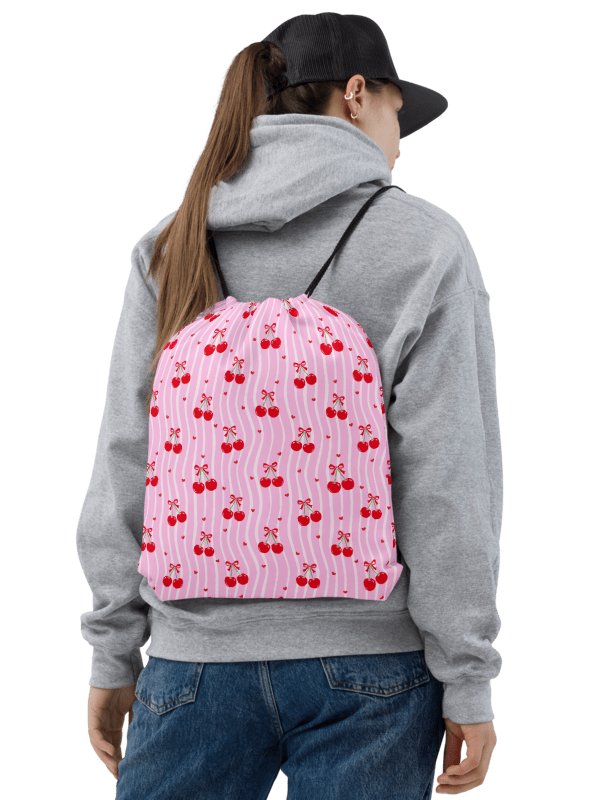 Cherry Blossom Dreams Gym Drawstring Bag product image (1)