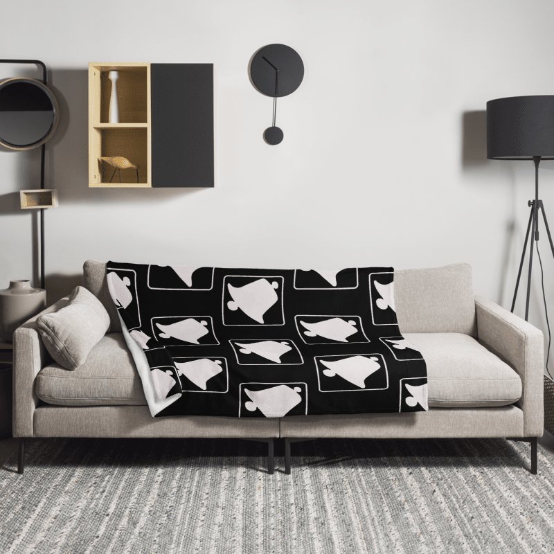 Cozy Black & White Nights Throw Blanket product image (2)