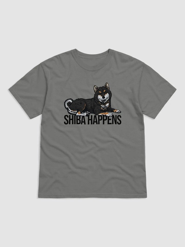 Shiba Happens T-Shirt of a Shiba Inu (Tricolor) | Funny T-Shirt for Shiba Inu Paw-rents product image (1)