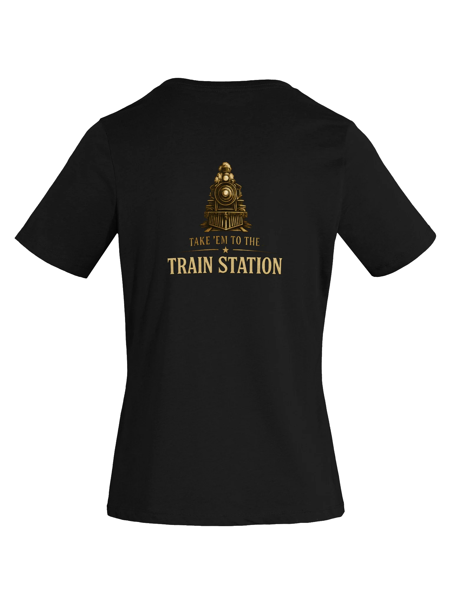 Take 'Em To The Train Station V-Neck Tee product image (9)