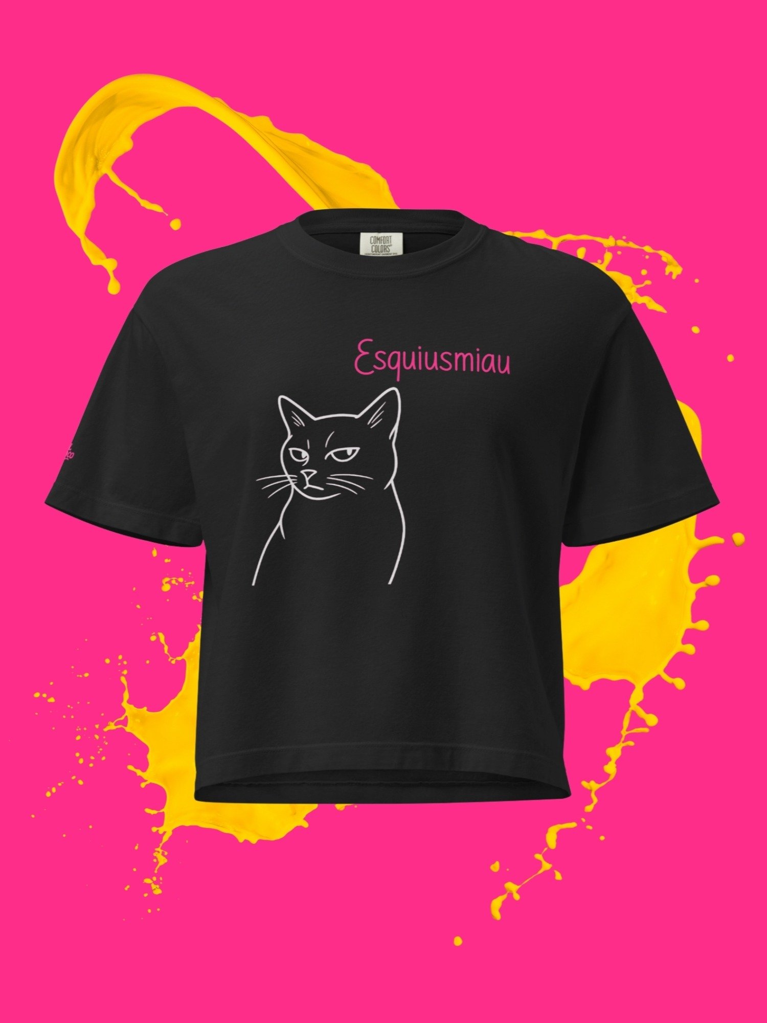 "Esquiusmiau" Boxy Tee (Dark) product image (1)
