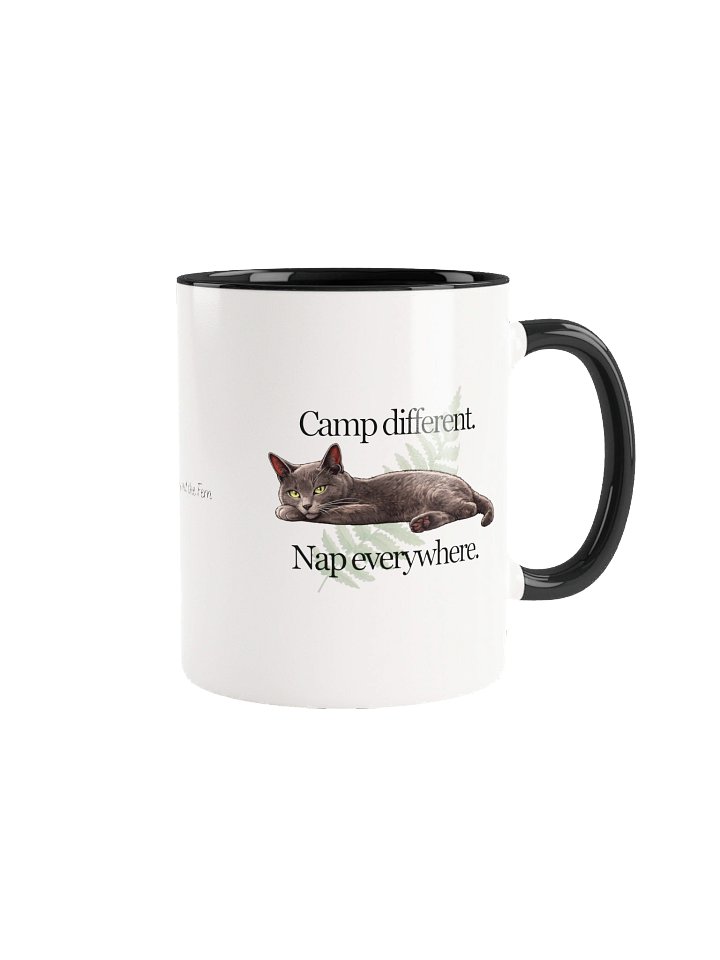 Camp Different. Nap Everywhere. Two-toned color mug product image (1)