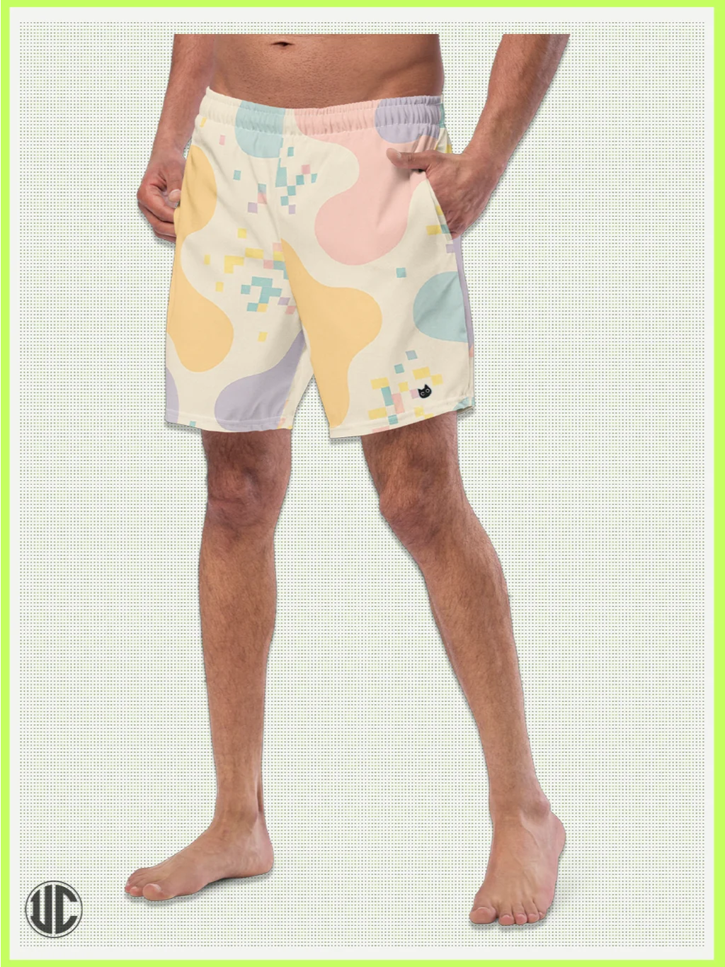 Theo's Digital Wave - Men’s Swim Trunks product image (1)
