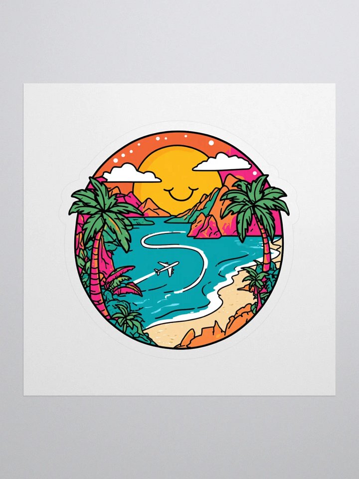 Kiss Cut Stickers | AI Design Travel Icon product image (1)