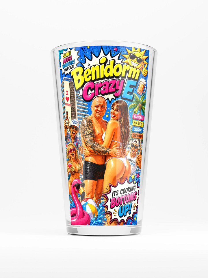 Benidorm Crazy Party Pool Pint Glass product image (1)