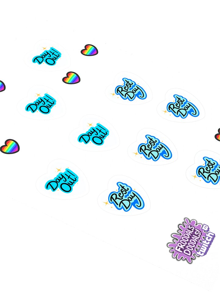 DAY OUT & REST DAY - Diary stickers product image (2)