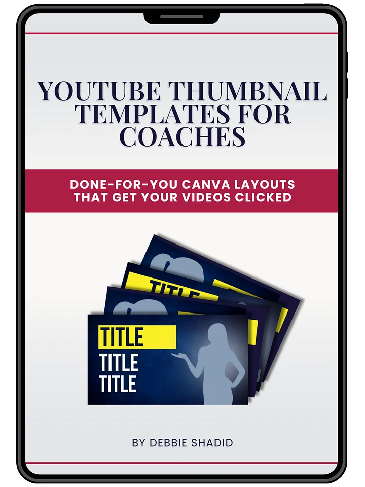 YouTube Thumbnail Templates for Coaches product image (1)