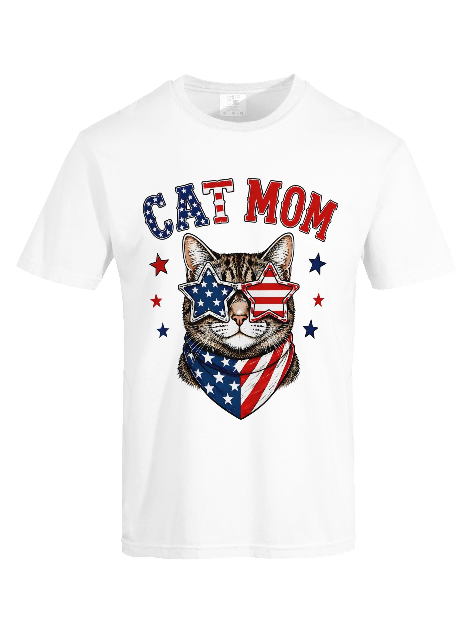 Patriotic Cat Mom T-shirt product image (3)