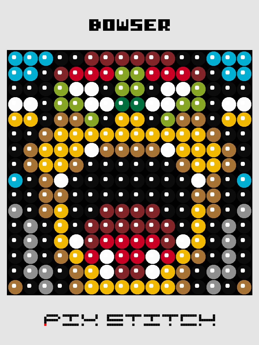 Bowser Pixel Art product image (1)