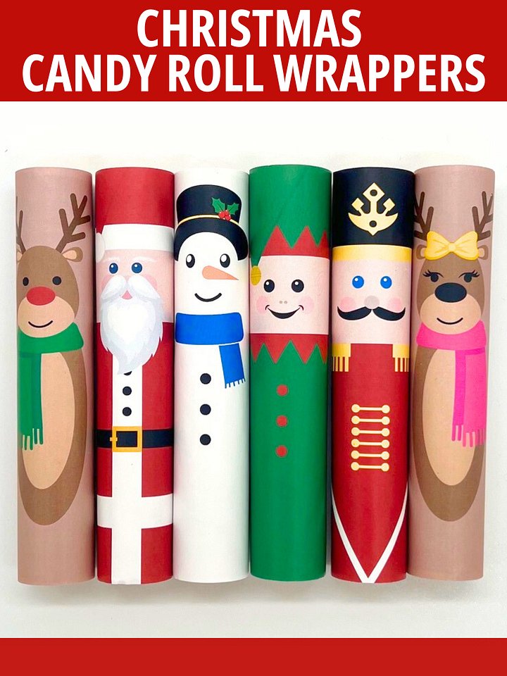Christmas Candy Roll Wrappers product image (1)
