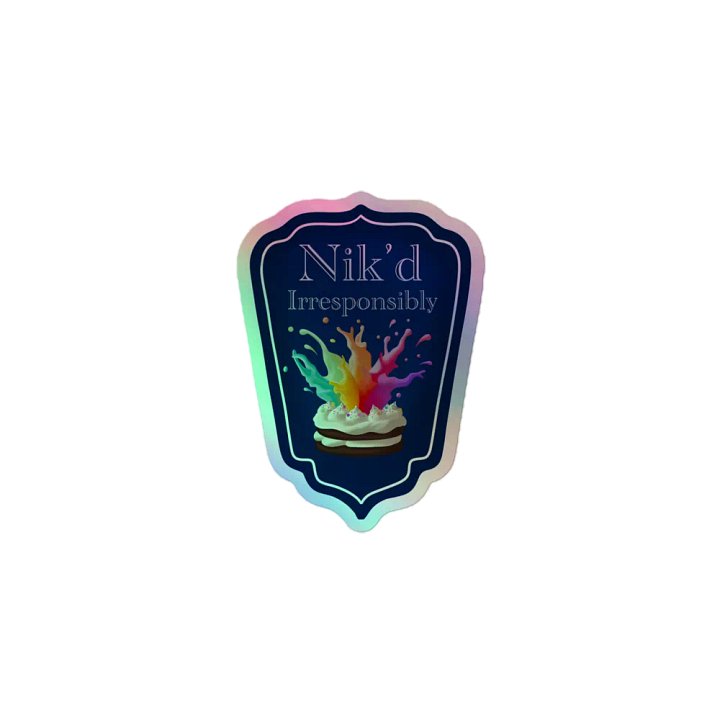 Nik'd Irresponsibly Holo Sticker product image (1)