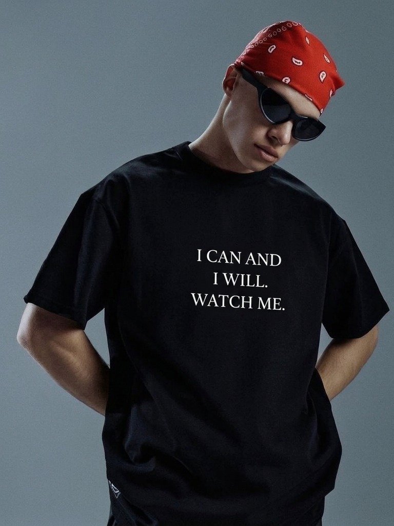 I Can and I Will Bold Motivation Tee product image (3)