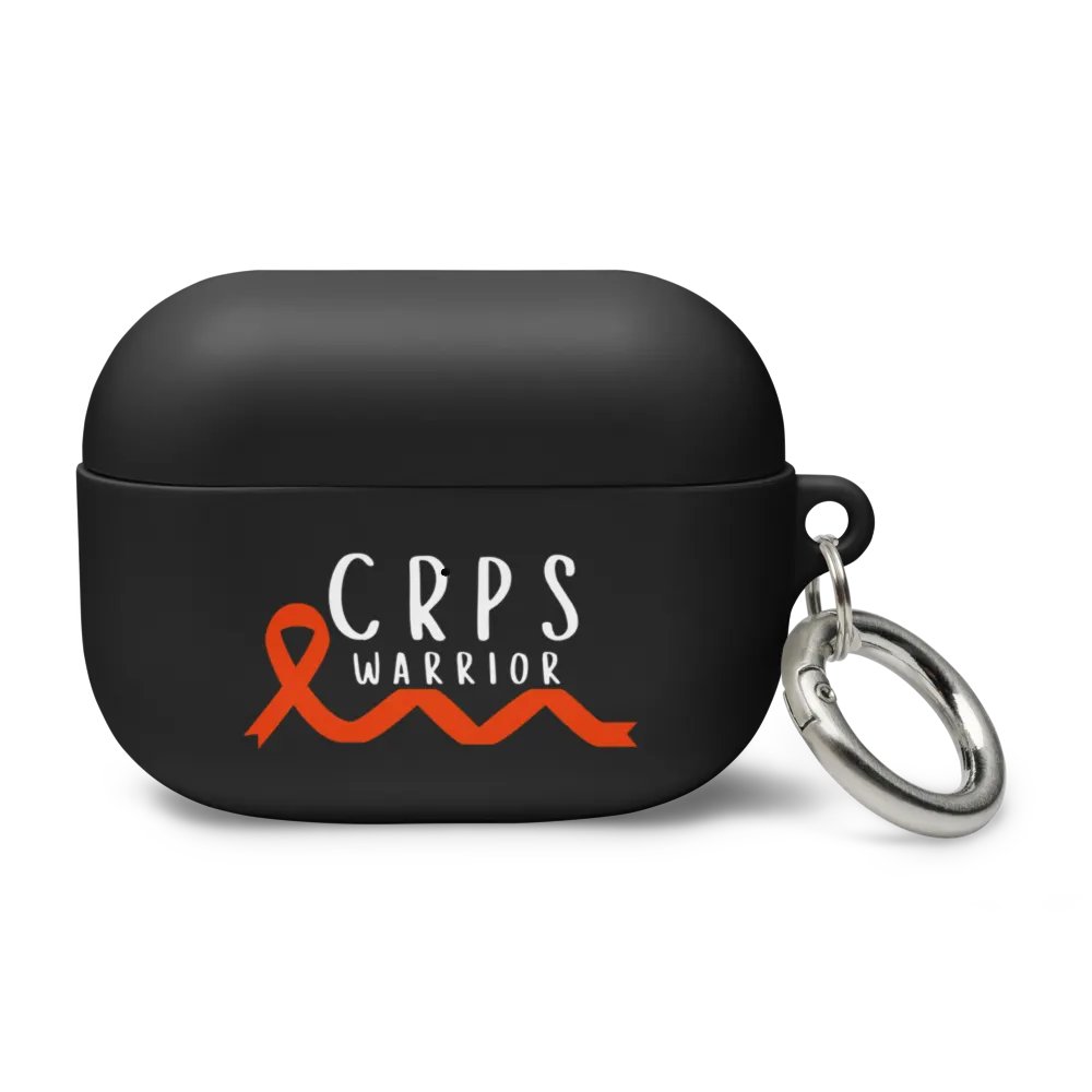 CRPS Warrior Bottom Ribbon Airpods Case- White Print product image (1)
