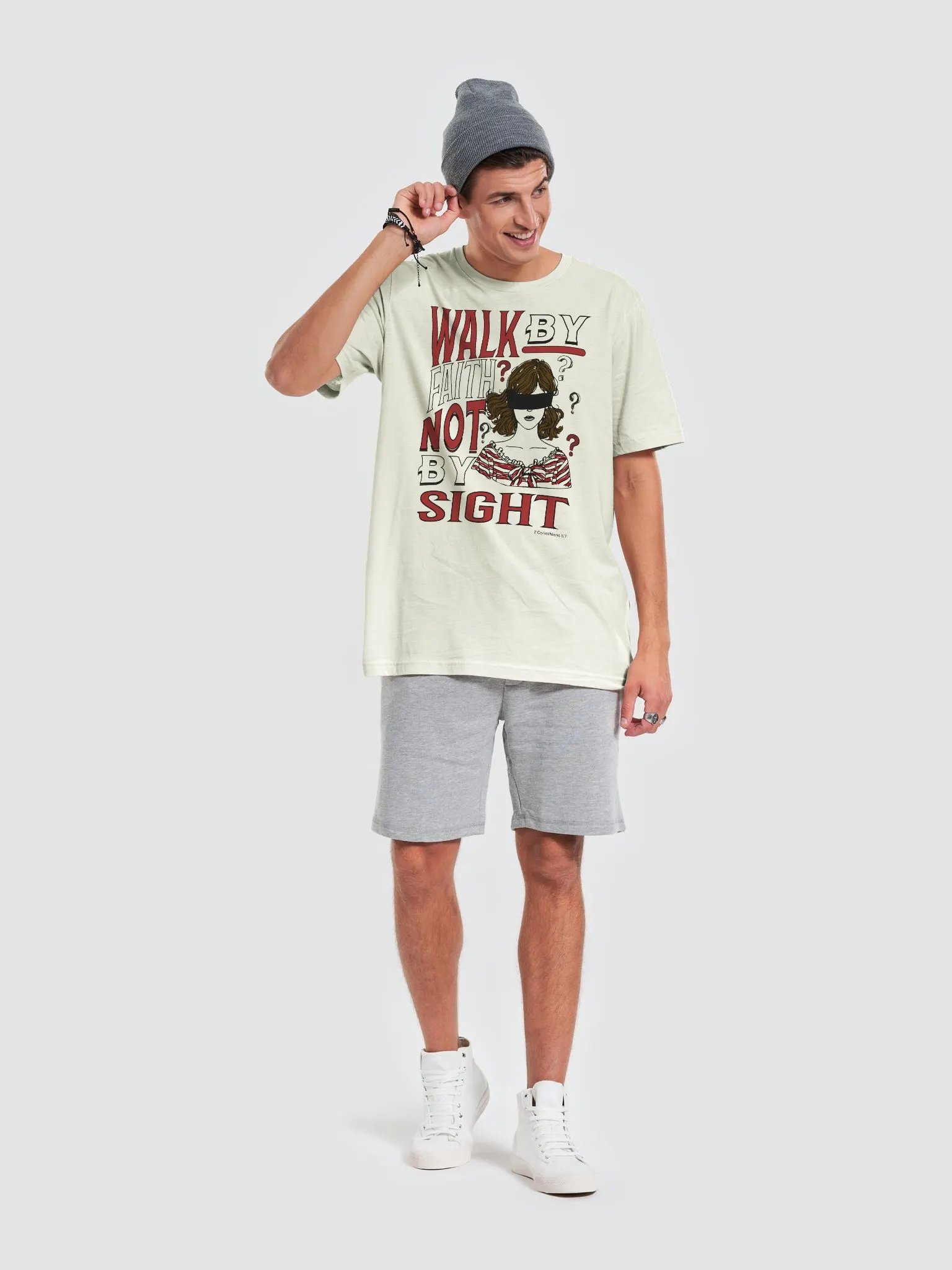 Walk By Faith Not By Sight- 2 Corinthians 5:7 T-Shirt product image (21)