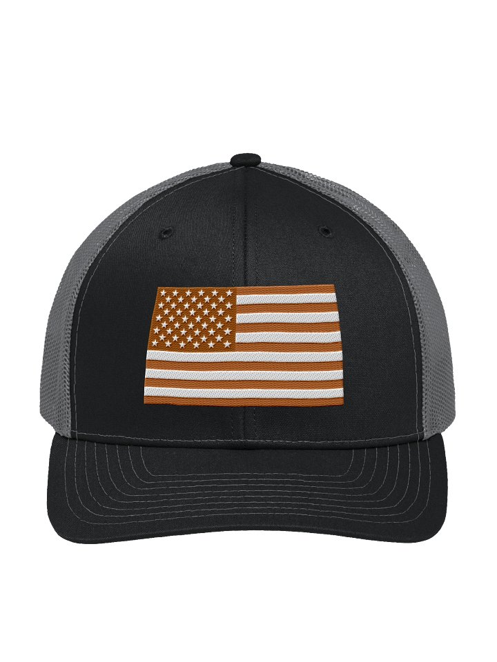 Patriotic Brown & White Trucker Hat product image (1)