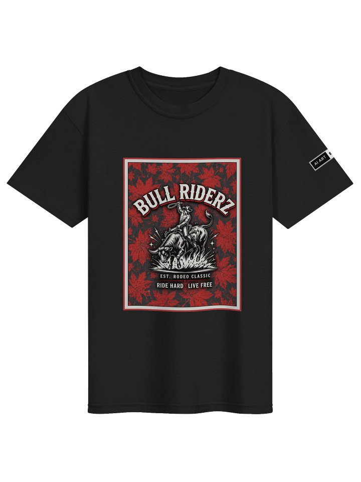 "BULL RIDERZ" 100% cotton T-shirt product image (1)