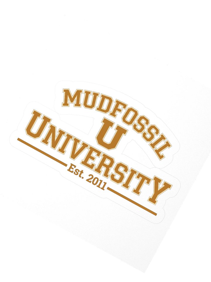 Mudfossil University Crest Sticker product image (4)