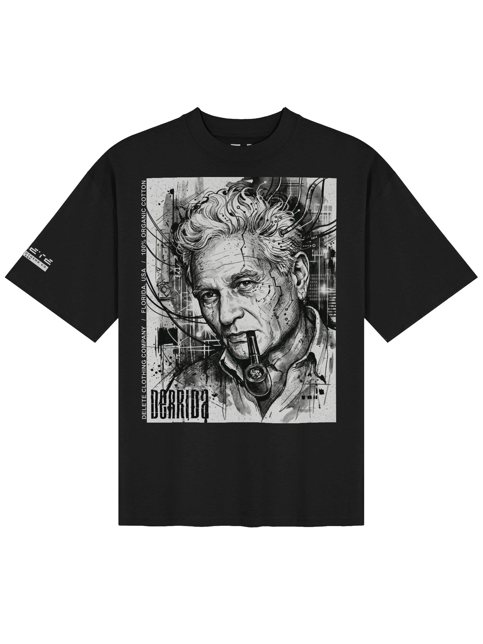 Delete "Derrida" Oversize T-Shirt product image (1)