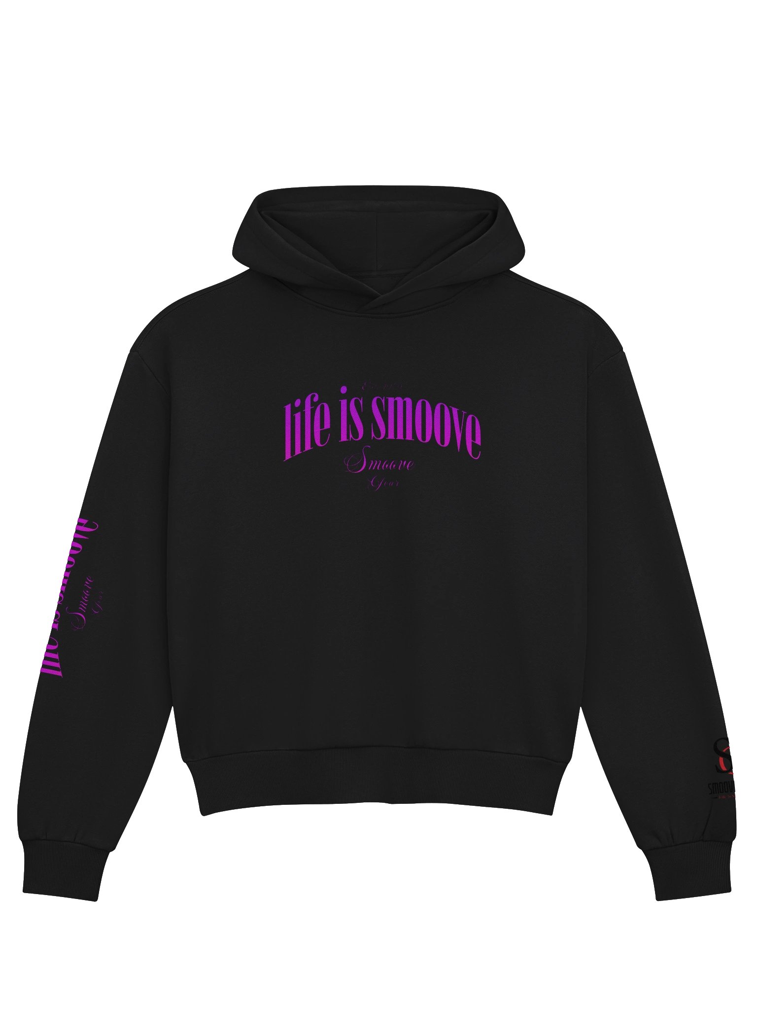 Life Is Smoove Pink Hoodie product image (4)
