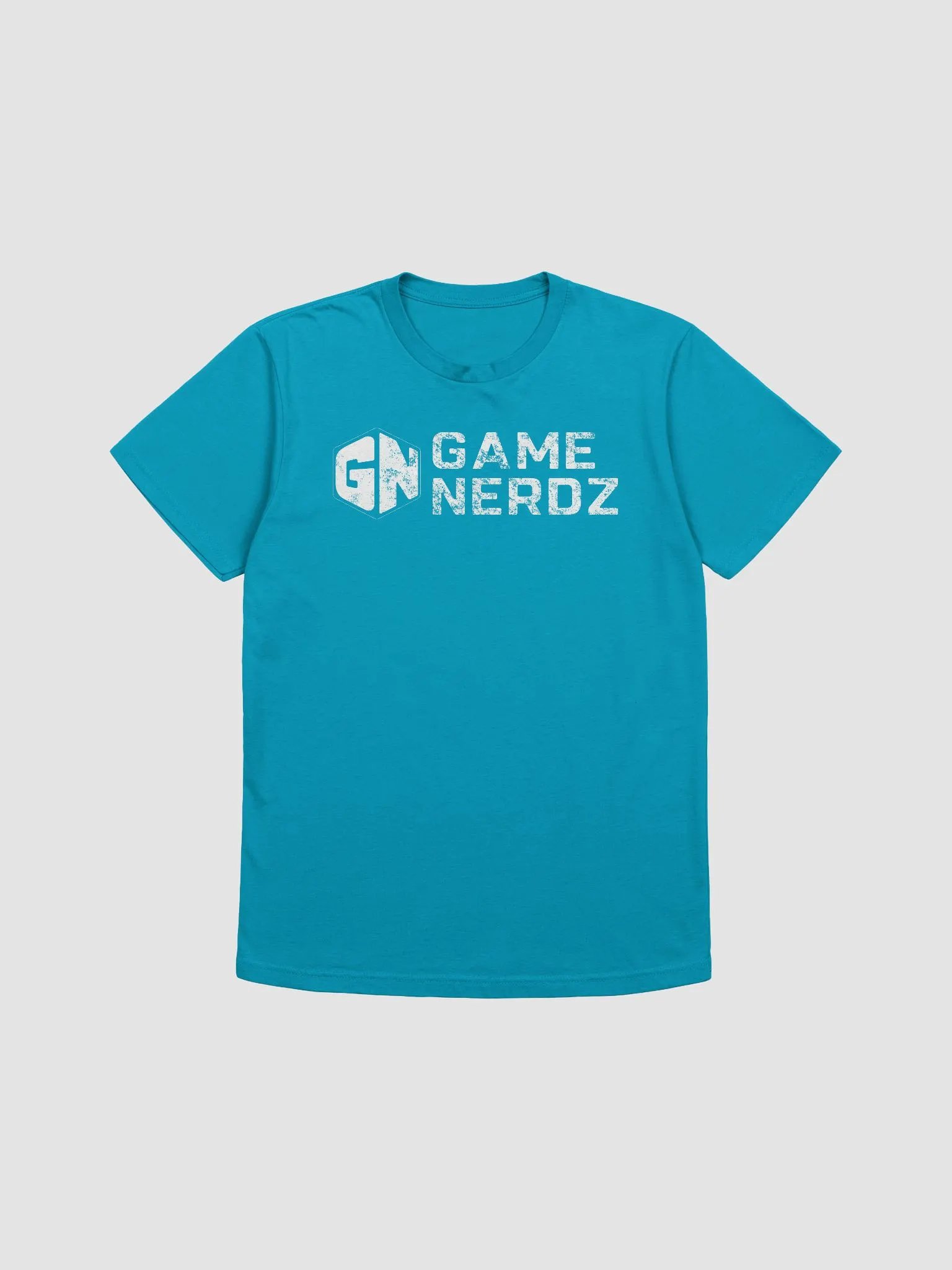 Game Nerdz Vintage Logo Supersoft T-Shirt Blue product image (2)