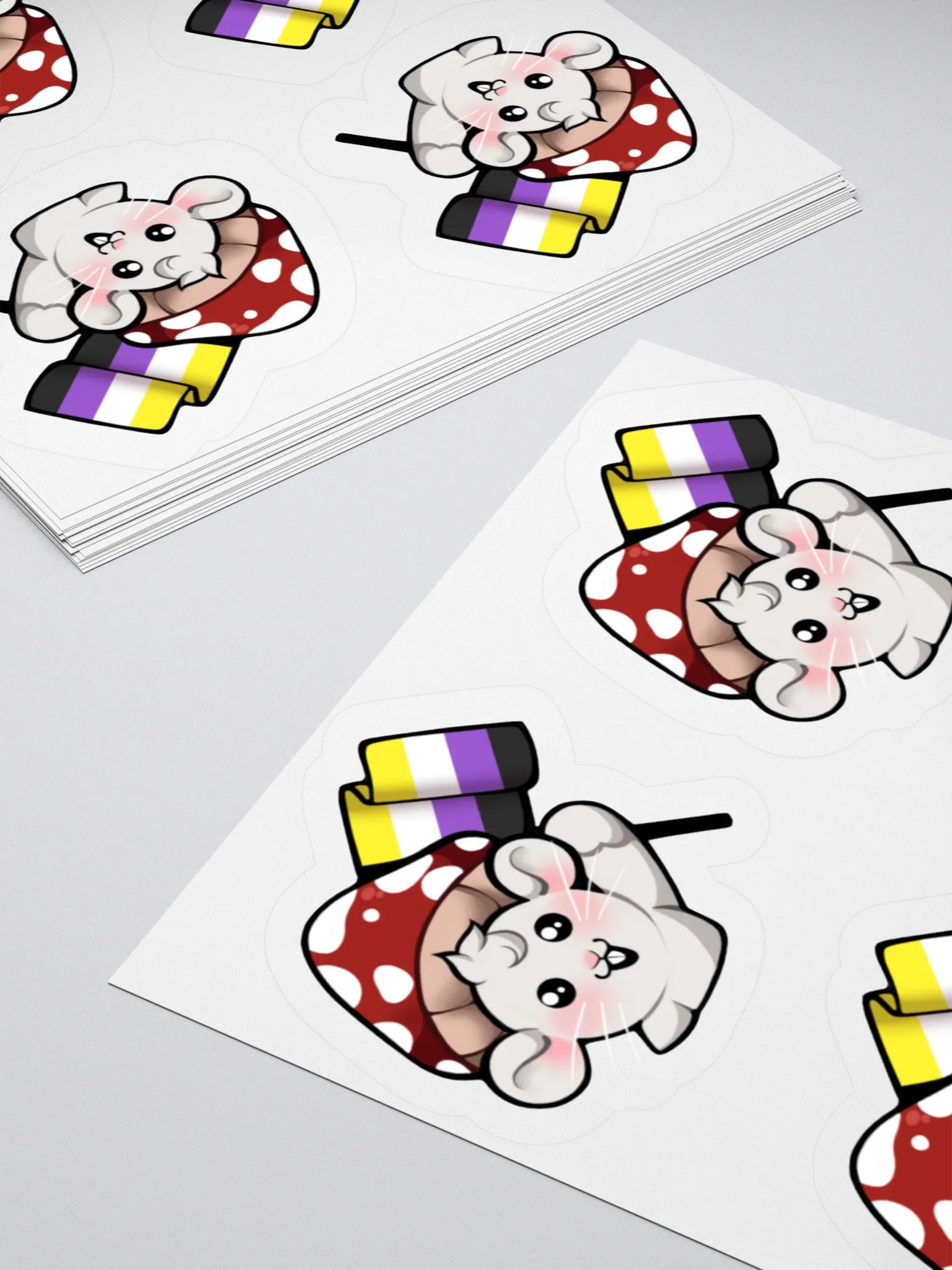 Nonbinary Pride Flag Stickers product image (4)