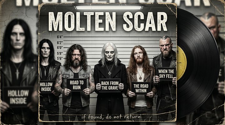 MOLTEN SCAR - Wanted Dead [Full Album] product image (1)