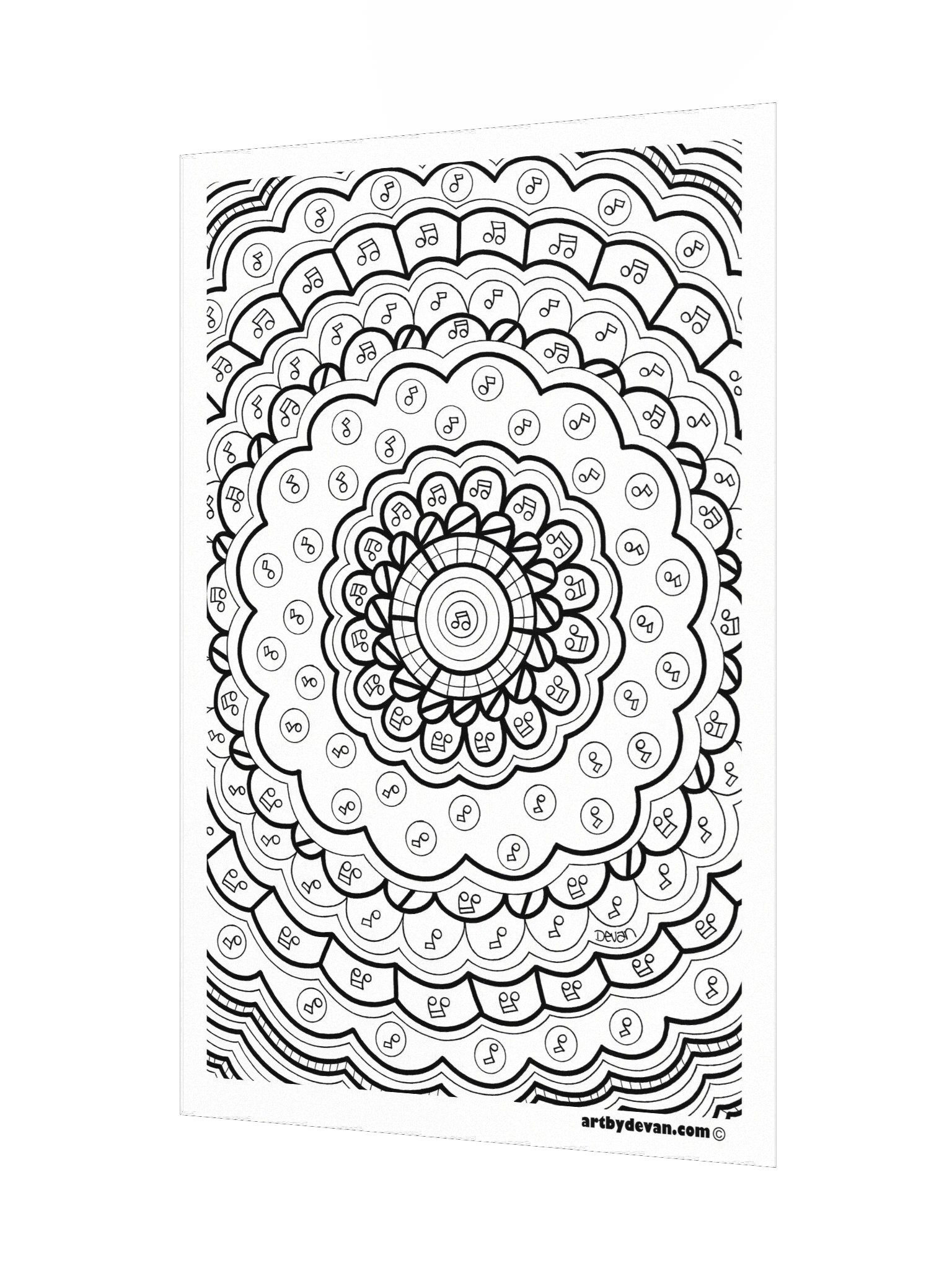 Color Your Own Art: Music Mandala product image (3)