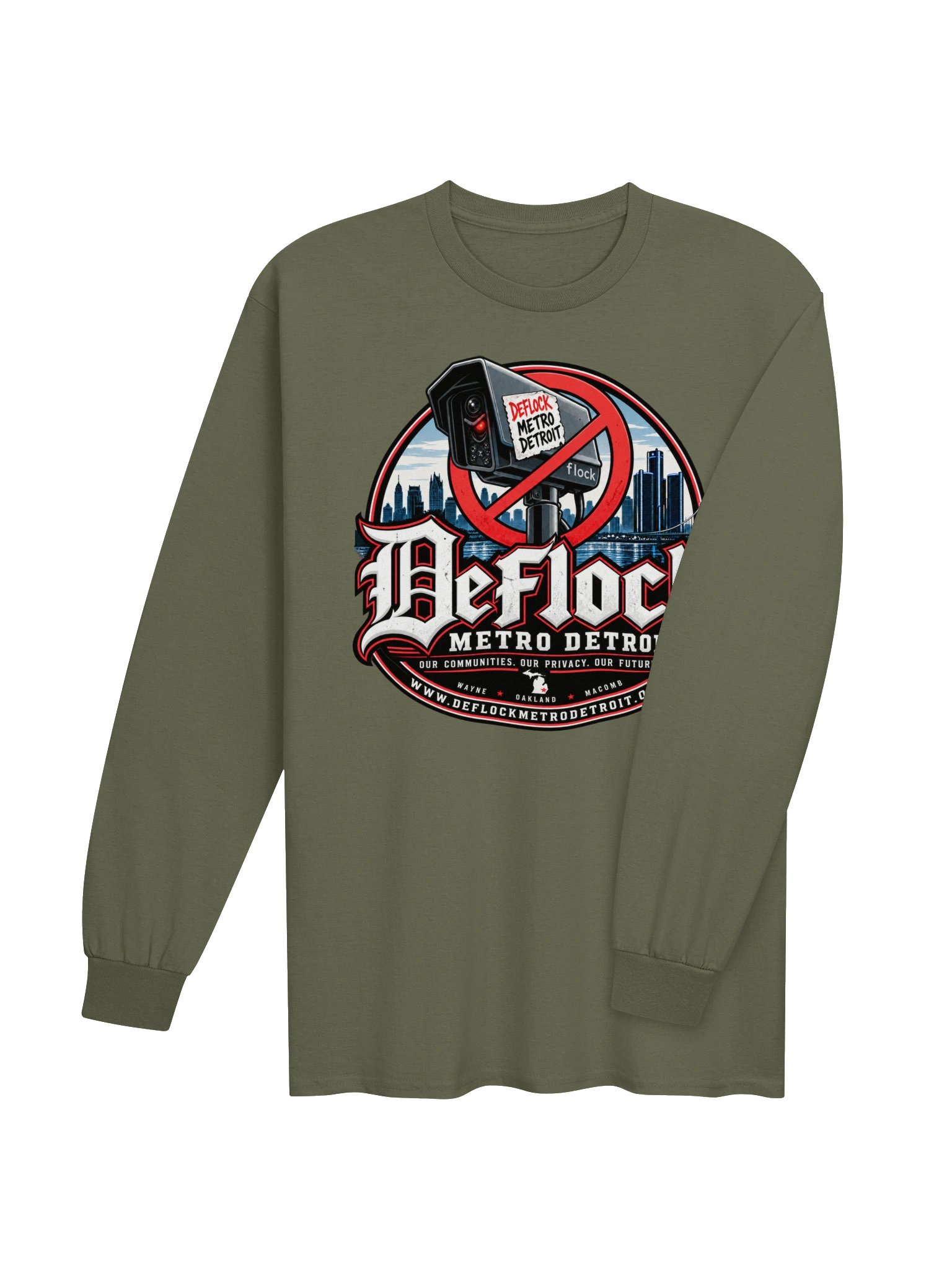 DeFlock Metro Detroit Logo Long-Sleeve Tee product image (8)