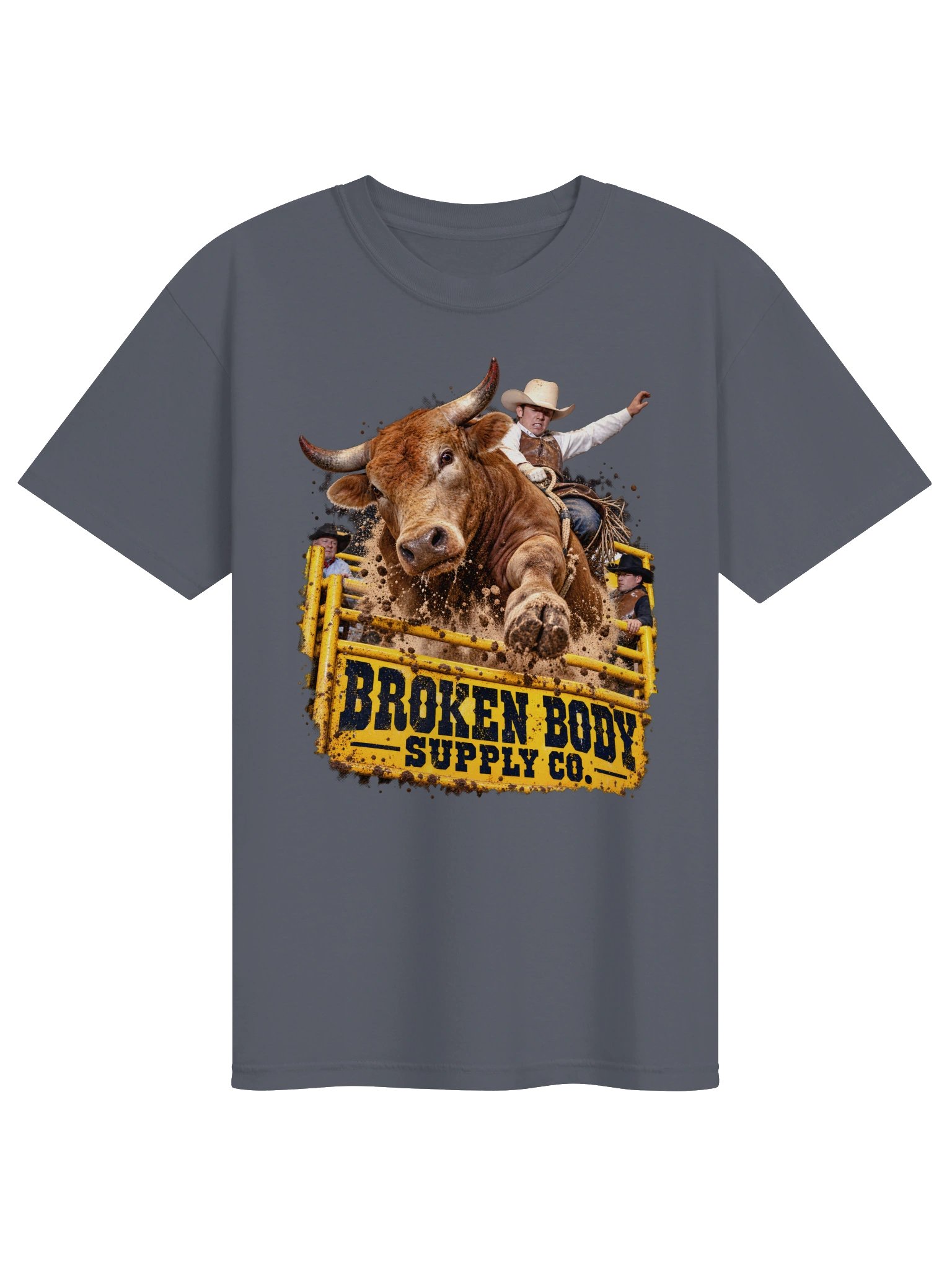 Bull Riding Shirt — Gate Breaker Charging Bull Tee | Broken Roughstock™ product image (2)