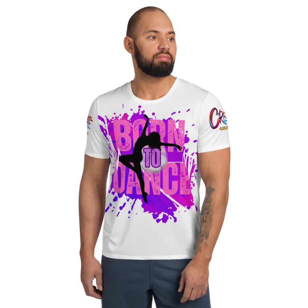 Born to Dance Her Silhouette Huge Print Athletic Tee product image (1)