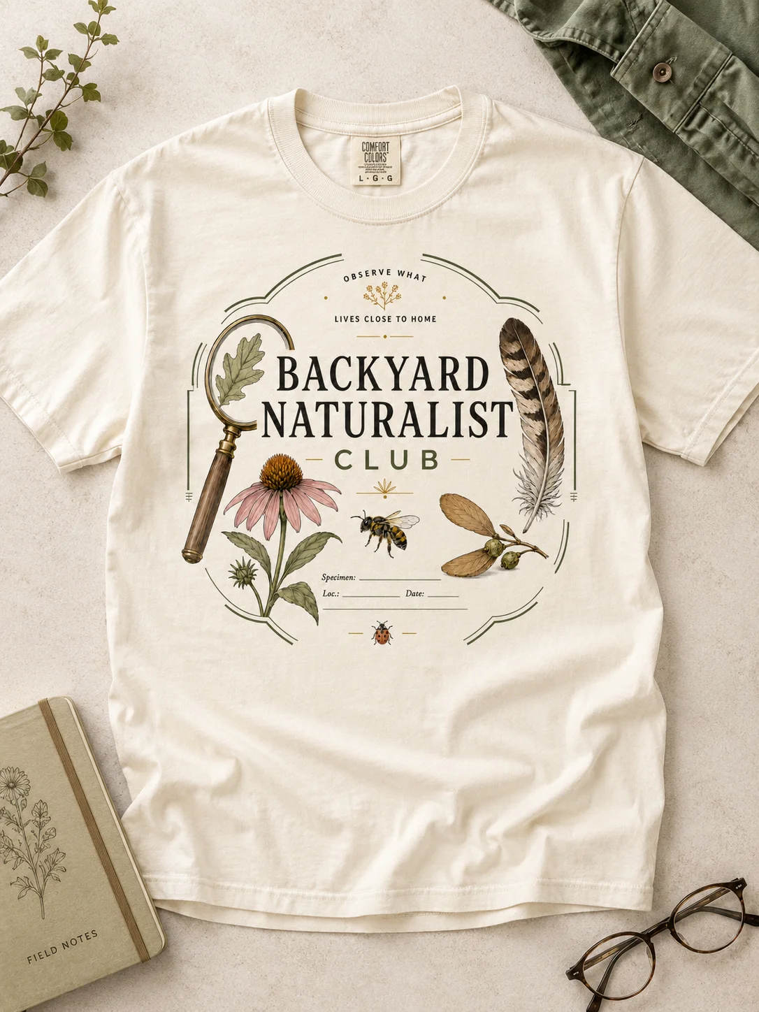 Backyard Naturalist Club T-shirt product image (1)