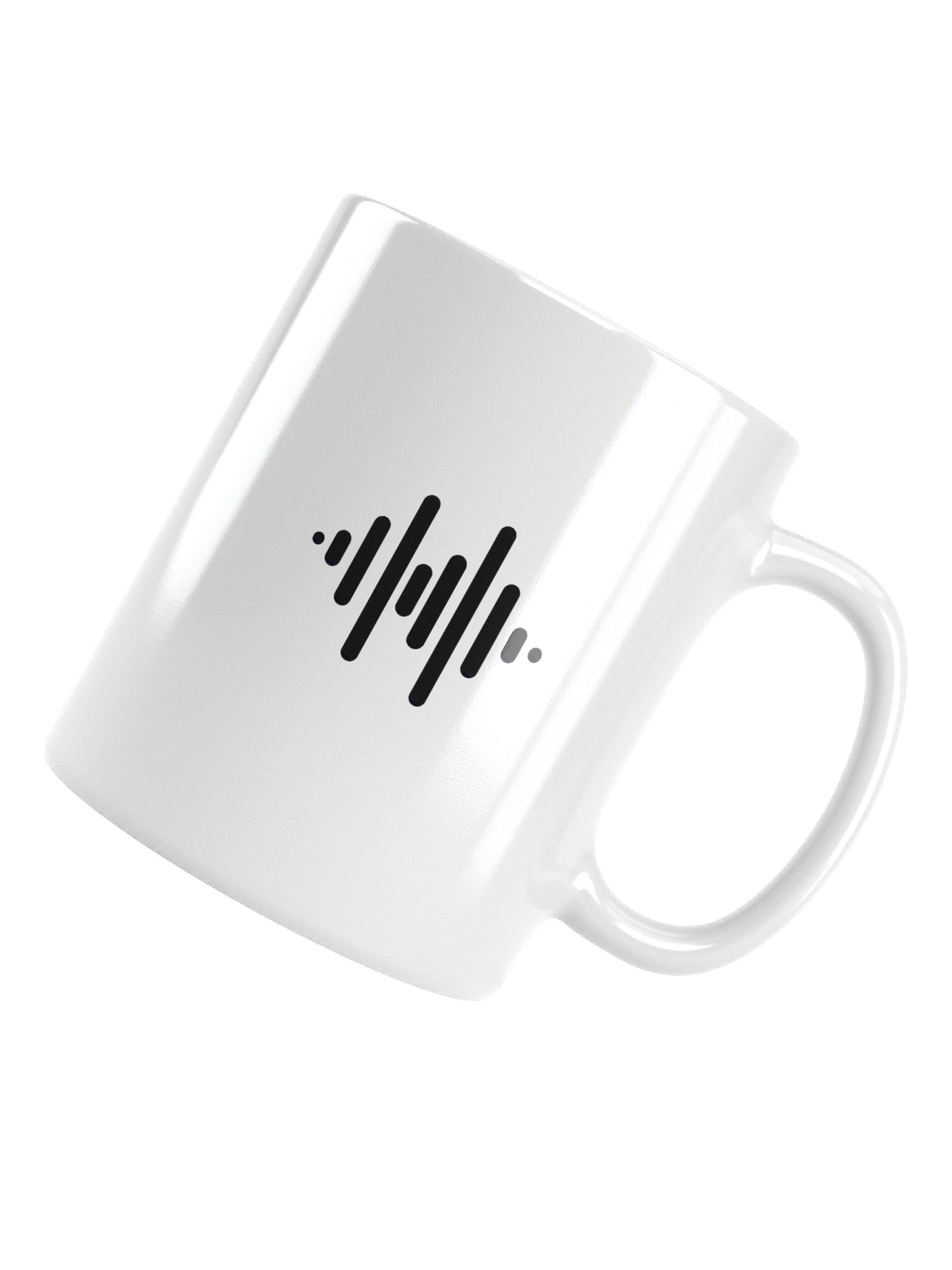 ASMR with MAPA White Mug – Black Soundwave Logo & Text (11oz, 15oz, 20oz) product image (15)