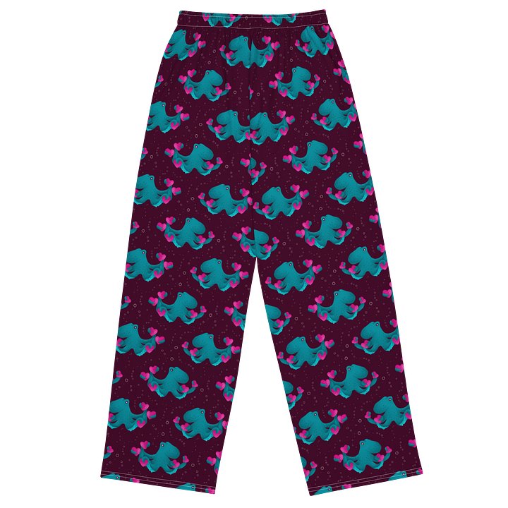 Octopus and Hearts Unisex Wide Leg Pants product image (2)