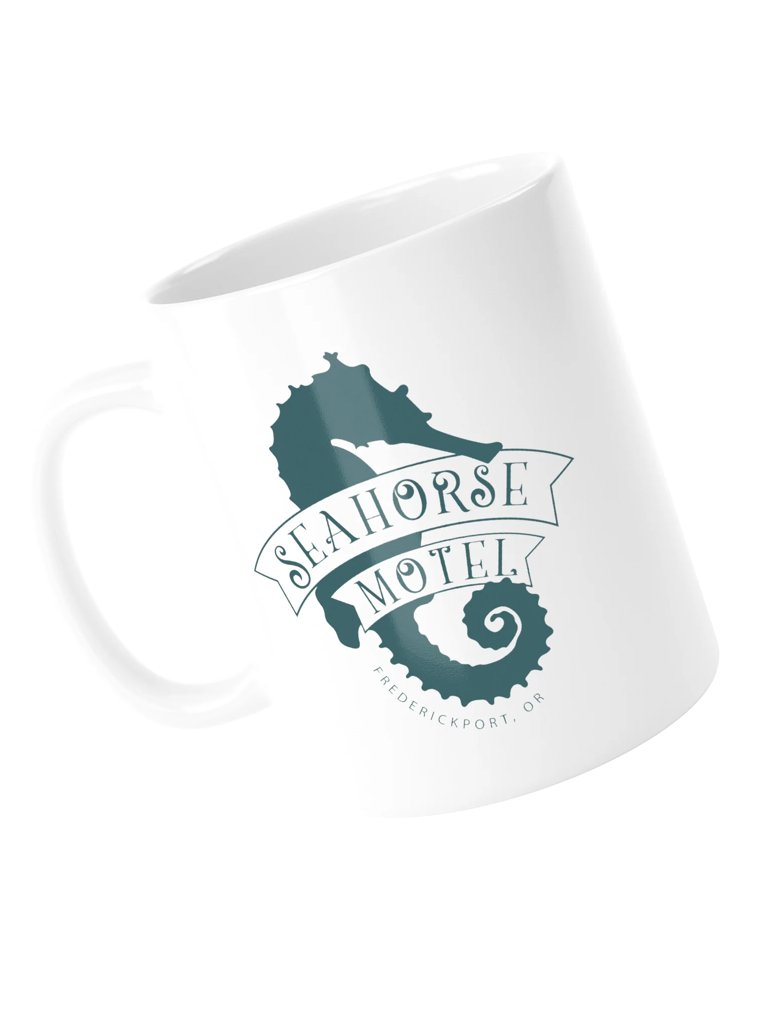 Seahorse Motel Teal Coffee Mug product image (14)