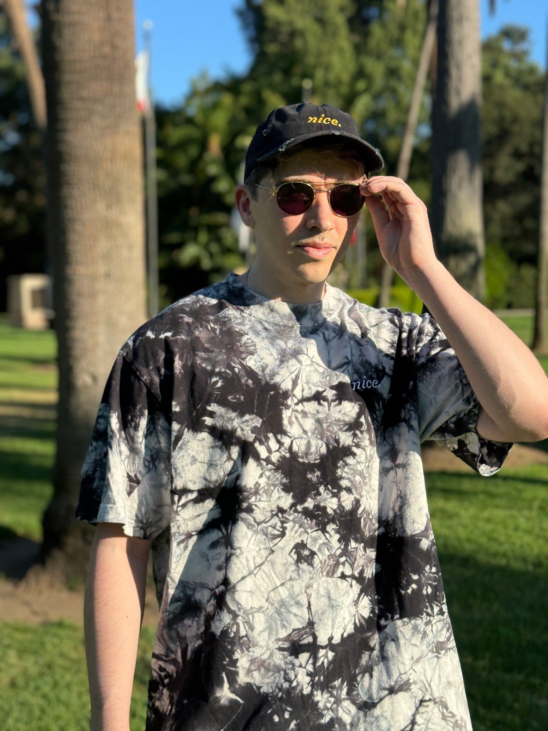 Distressed 'Nice.' Signature Dad Hat product image (8)