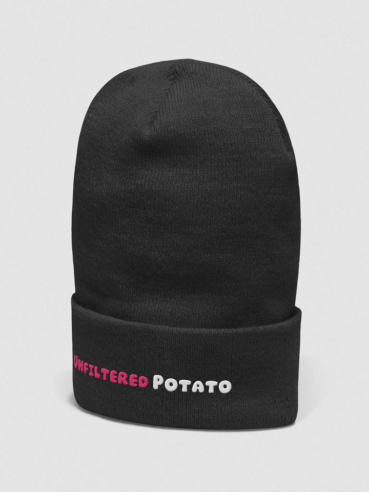 UNFILTERED Cuffed Beanie - Pink/White Font product image (9)