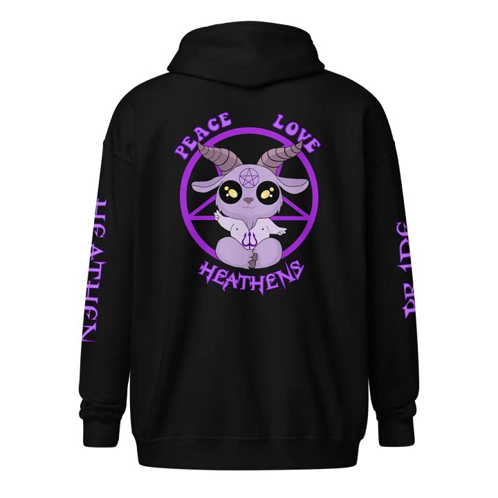 Entice's Heathen Zip Hoodie - Purple product image (1)