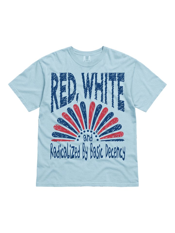 Radicalized By Basic Decency, Hand Sketch Aethetic Patriotic T shirt product image (57)
