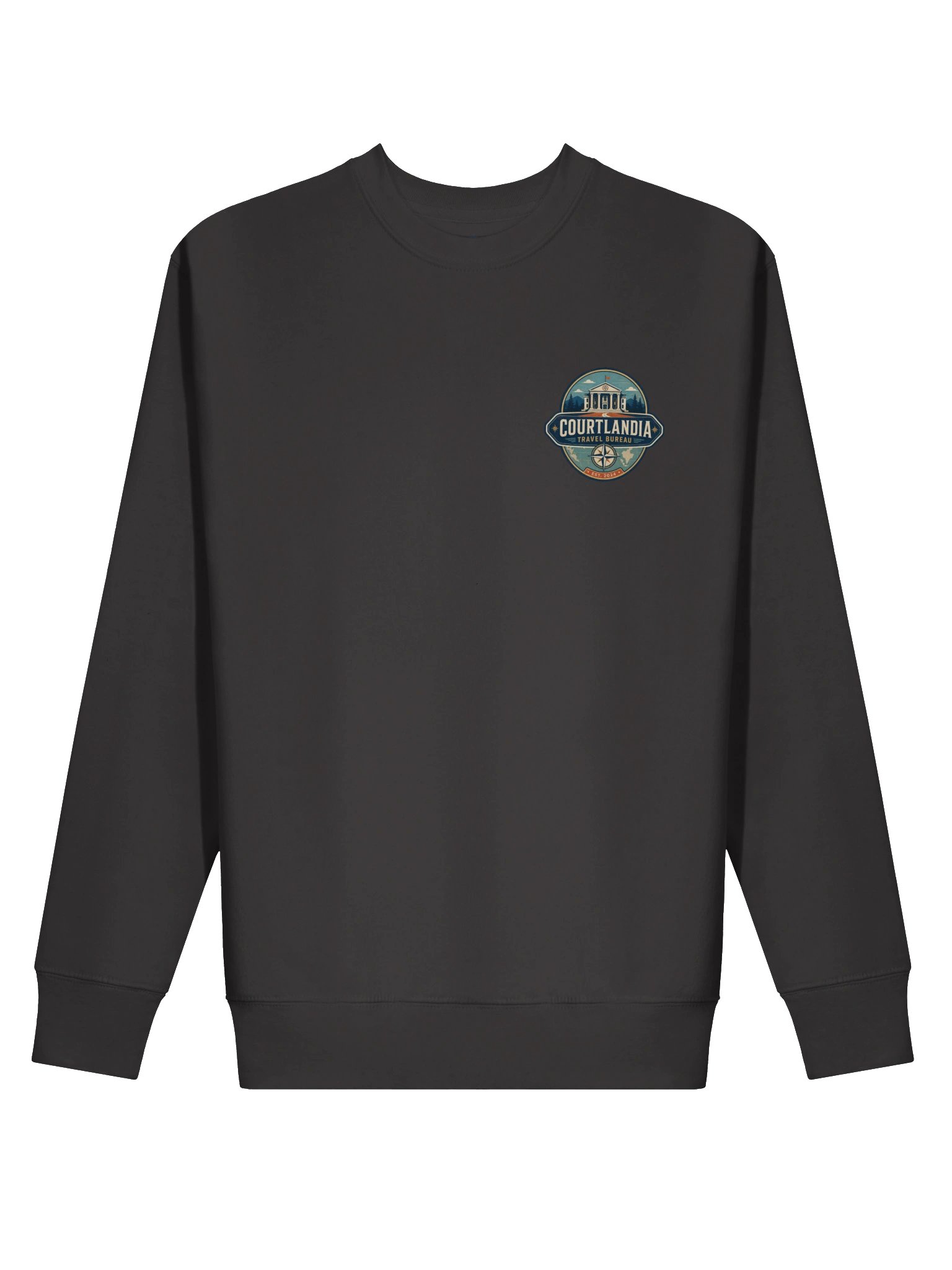 Courtlandia Travel Bureau Vintage Tourist Map Sweatshirt product image (10)