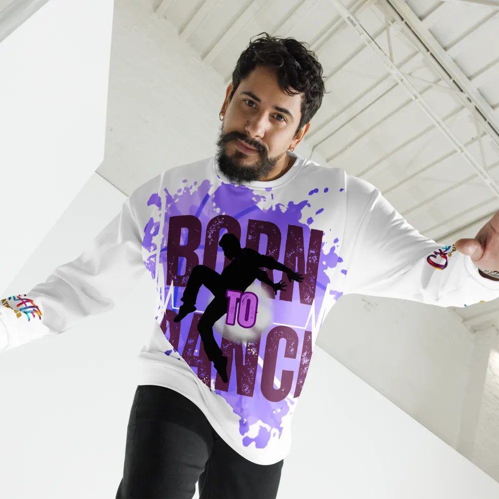 Born to Dance His Silhouette Vibrant Visionary All-Over Print Sweatshirt product image (10)