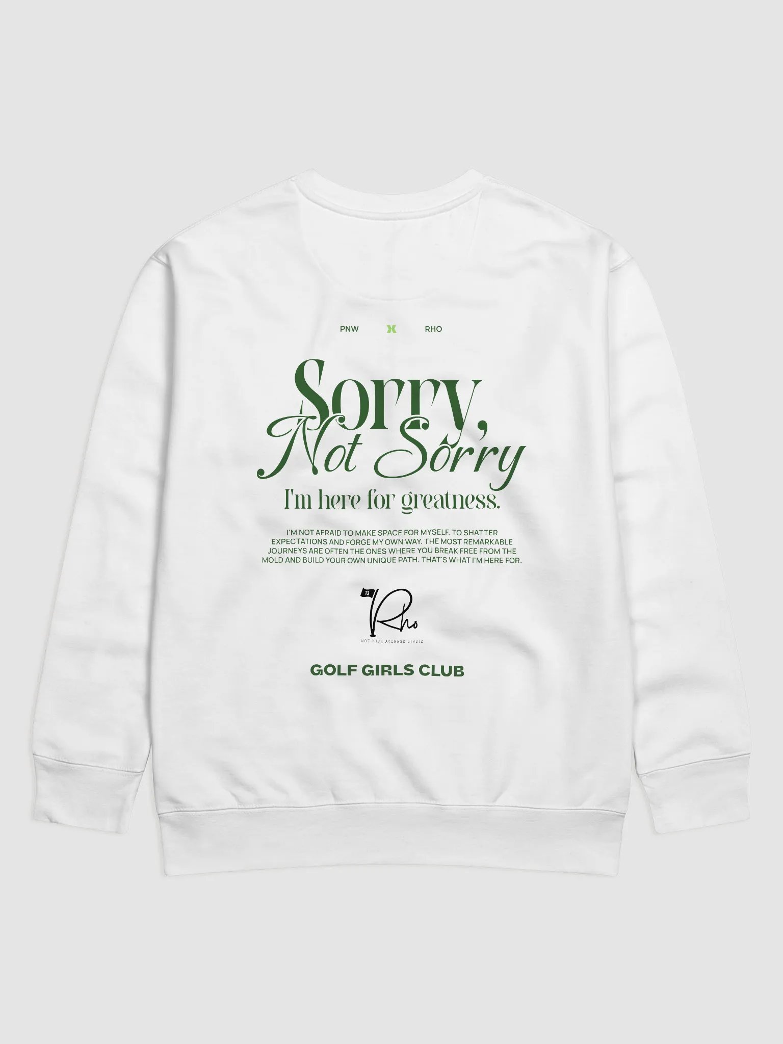 Sorry Not Sorry x Rho Adult Crew (lights) product image (1)