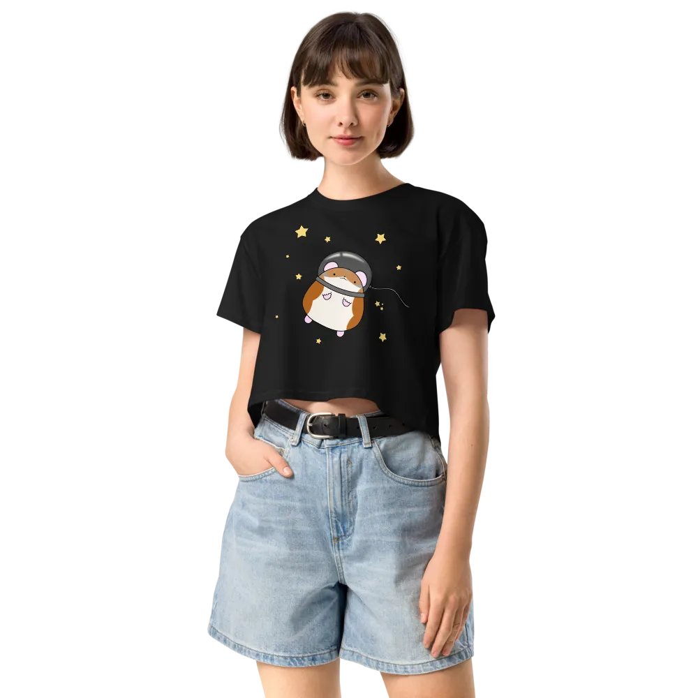 Space Hamster Premium Crop Tee product image (5)