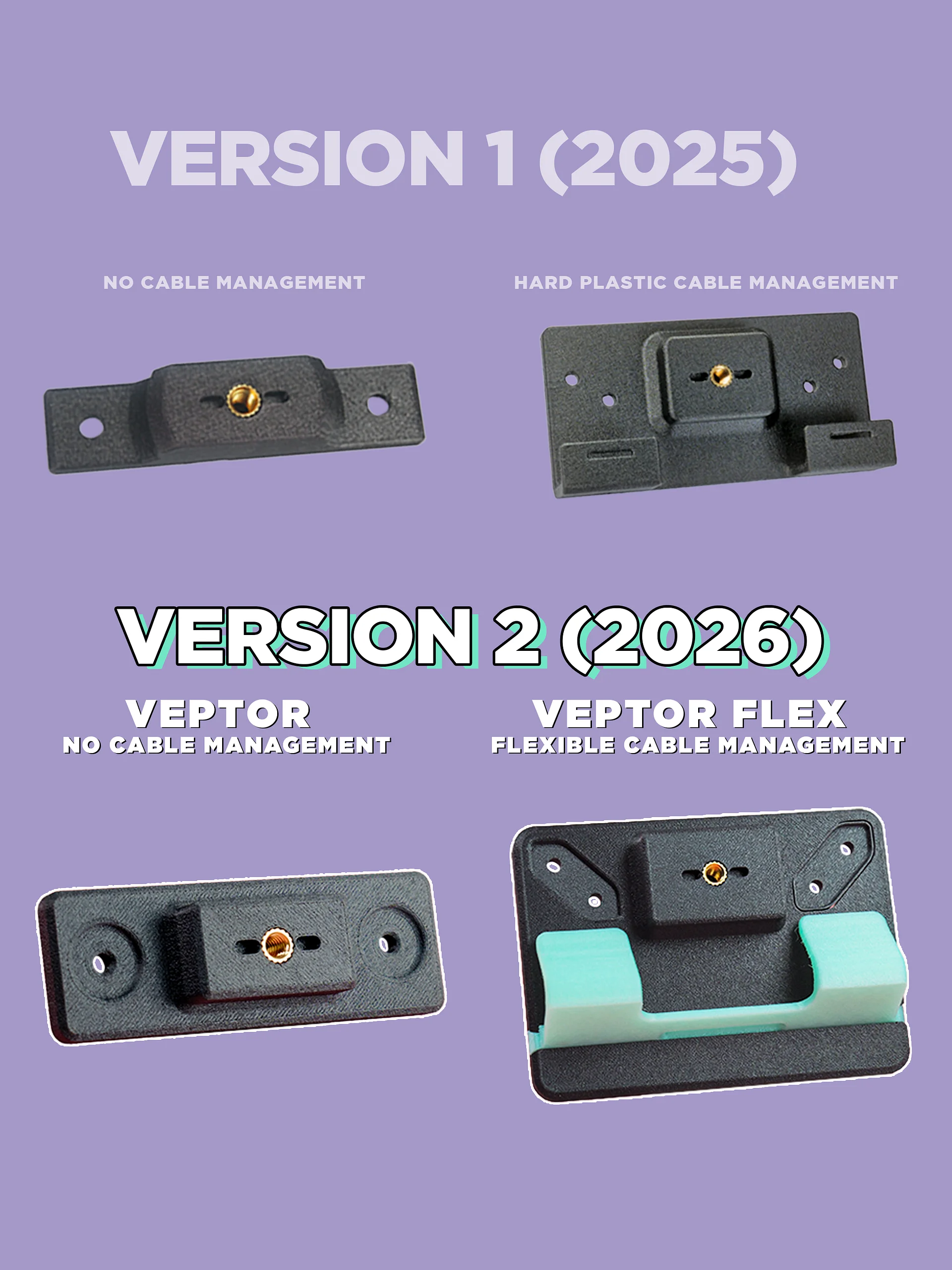 Veptor - Portable Monitor VESA 1/4" Adapter, 100mm 75mm product image (10)